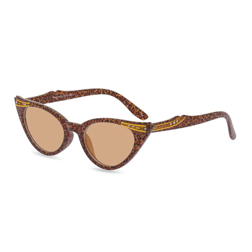 Leopard cat-eye sunglasses